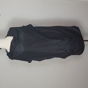 Ayanfushi Cowlneck Black Metallic Cocoon Dress